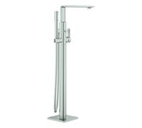Grohe Allure Mitigeur monocommandé pour bain, montage au sol, incl. set de douche, saillie 263mm, 25222DC1, Couleur: acier super