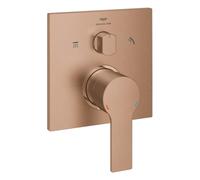 Grohe Allure Mitigeur monocommandé pour douche, inverseur 3 voies, montage encastré, 29176DL1, Couleur: coucher de soleil chaud brossé