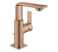 Grohe Allure Mitigeur monocommandé pour lavabo, M-Size, saillie 118mm, vidage à tirette, orientable, 32757DL1, Couleur: coucher de soleil chaud brossé