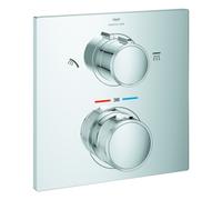 Grohe Allure Mitigeur thermostatique de douche, inverseur 2 voies, montage encastré, 29181002, Couleur: chrome