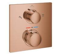 Grohe Allure Mitigeur thermostatique de douche, inverseur 2 voies, montage encastré, 29181DA2, Couleur: coucher de soleil chaud