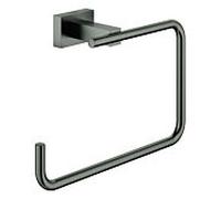 GROHE Anneau porte-serviette Essentials Cube 40510AL1 fixation invisible graphite dur brossé