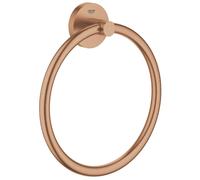 GROHE Start Anneau Porte-Serviette Mural pour Salles de Bain (Fixations Cachées, Métal, A Coller avec GROHE Quickglue ou à Visser), Bronze Brossé, 41174DL0