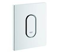 GROHE Plaque d'actionnement Arena Cosmopolitan 38857SH0 blanche, déclenchement manuel pour urinoir