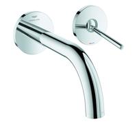Grohe Atrio Mélangeur lavabo 2 trous, montage encastré, saillie 185mm, levier à goupille, 29410000, Couleur: chrome