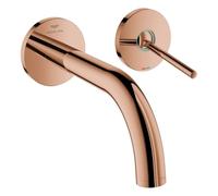 Grohe Atrio Mélangeur lavabo 2 trous, montage encastré, saillie 185mm, levier à goupille, 29410DA0, Couleur: coucher de soleil chaud