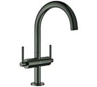 Grohe Atrio mitigeur lavabo à deux poignées 21145AL0 1/2", taille L, graphite dur brossé