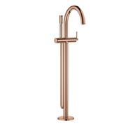 Grohe Atrio Mitigeur monocommandé pour bain, montage au sol, saillie 301mm, incl. set de douche, levier à goupille, 24368DA0, Couleur: coucher de soleil chaud