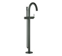 Grohe Atrio Mitigeur monocommandé pour bain, montage au sol, saillie 301mm, incl. set de douche, levier à goupille, 24368AL0, Couleur: graphite dur brossé
