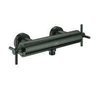 Grohe Atrio Mitigeur monocommandé pour douche, montage apparent, poignées croisillons, 26895AL0, Couleur: graphite dur brossé