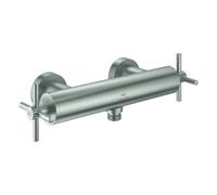 Grohe Atrio Mitigeur monocommandé pour douche, montage apparent, poignées croisillons, 26895DC0, Couleur: acier super