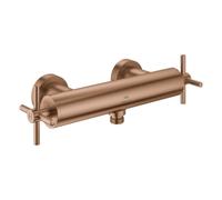 Grohe Atrio Mitigeur monocommandé pour douche, montage apparent, poignées croisillons, 26895DL0, Couleur: coucher de soleil chaud brossé