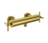 Grohe Atrio Mitigeur monocommandé pour douche, montage apparent, poignées croisillons, 26895GN0, Couleur: lever de soleil frais brossé