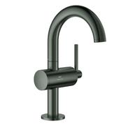 Grohe Atrio Mitigeur monocommandé pour lavabo, M-Size, saillie 125mm, vidage Push-Open, 24363AL0, Couleur: graphite dur brossé