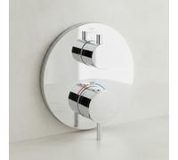 Grohe Atrio Mitigeur thermostatique 1 sortie avec vanne d'arrêt Chrome, 24357000