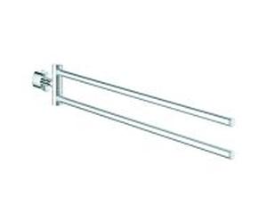 Grohe Atrio porte-serviettes 40308003 chromé , 2 bras, pivotante , fixation invisible