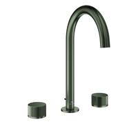 Grohe Atrio Private Collection Mélangeur lavabo 3 trous, L-Size, saillie 166mm, pour actionner un bouton, vidage à tirette, 20595MG0, Couleur: satin graphite