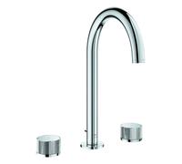 Grohe Atrio Private Collection Mélangeur lavabo 3 trous, L-Size, saillie 166mm, pour actionner un bouton, vidage à tirette, 20595000, Couleur: chrome