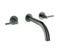 Grohe Atrio Private Collection Mélangeur lavabo 3 trous, saillie 180mm, avec poignées manettes, 20662AL0, Couleur: graphite dur brossé