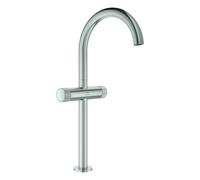 Grohe Atrio Private Collection Mitigeur monotrou pour lavabo, XL-Size, saillie 180mm, commande à bouton, vidage Push-open, 21142DC0, Couleur: acier super