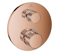 Grohe Atrio Private Collection Mitigeur thermostatique de douche, inverseur 2 voies intégré, bouton de commande, 24396DA0, Couleur: coucher de soleil chaud