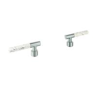 Grohe Atrio Private Collection poignées manettes, White Attica Caesarstone, 48458DC0, Couleur: acier super