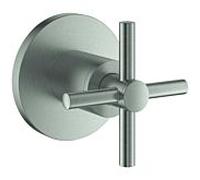 Robinet d'Arrêt Grohe Atrio poignée en croix Supersteel