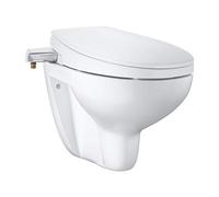 Grohe BAU 39651SH0 Set 2 en 1 en céramique comprenant douche et WC mural Blanc alpin