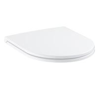 GROHE Bau Ceramic Abattant WC Ultra-fin (Duroplast, Fermeture Douce, Démontage rapide, Facile à installer, Capacité de charge 150 kg), Blanc 39913001