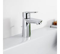GROHE Robinet de lavabo BauEdge 23328000 – Chrome, S-Size, barre de traction