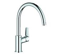 GROHE Mitigeur monocommande évier BauEdge 31367001 – bec haut orientable, saillie 223 mm, chromé