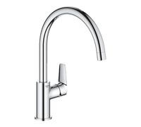 GROHE Mitigeur monocommande évier BauEdge 31367001 – bec haut orientable, saillie 223 mm, chromé