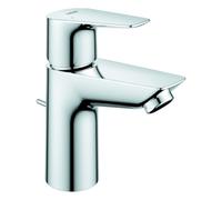 Grohe BauEdge Mitigeur monocommandé pour lavabo, S-Size, saillie 95mm, vidage à tirette, Low Flow Rate Mosseur, 23894001