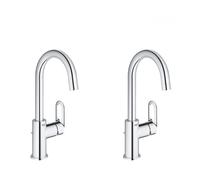 Grohe - Bauloop - Lot de 2 mitigeurs monocommande lavabo taille L (23763000-DUO)
