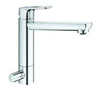 GROHE Mitigeur d'évier BauLoop 31713000 – chromé, orientable, bec moyen-haut