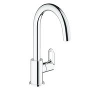 Grohe - BauLoop robinet évier eau froide à levier en métal 1/2" avec bec pivotant, chrome (G31222000)
