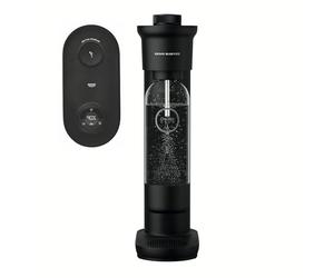 GROHE Blue Fizz Premium Machine à Eau Gazeuse (Affichage et Préréglage Niveau CO2, Bouteille de CO₂ non incluse), Batterie intégrée et rechargeable, Buse Acier Inoxydable, Noir, 31947K00