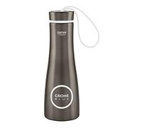 GROHE Blue, gourde isotherme, double paroi isolée | Gourde gardant les boissons chaudes ou froides, bouchon étanche, pratique en déplacement (anthracite, 40848AL0)