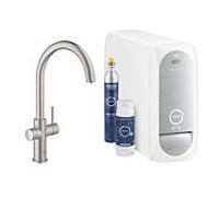 GROHE Kit de démarrage Grohe Blue Home 31455DC1 supersteel Mitigeur bec C