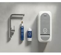 Grohe Blue Home Kit de démarrage - Mitigeur bec U Finition inox brossé infinity,