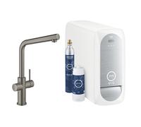 Grohe Blue Home Mitigeur de cuisine avec système de filtration et de gazéification de l’eau, pivotant, 31454AL1,