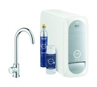 Grohe Blue Home Mono batterie d'évier à une main, décharge 153 mm, bec C,