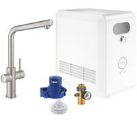 Grohe Blue kit de démarrage avec mitigeur de cuisine sur pied SuperSteel 31347DC3