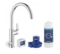 Grohe - Blue Pure Eurosmart Kit de démarrage + Mitigeur col de cygne, Chromé (30383000)