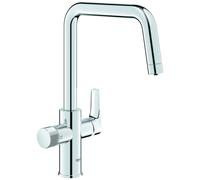 GROHE Blue Pure Eurosmart Mitigeur d'évier, bec en U, portée 223mm, 30583000, Couleur: chrome