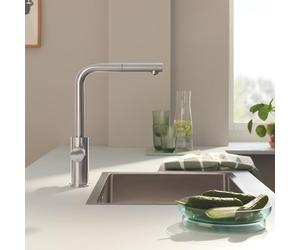 Grohe Blue Pure Minta Mitigeur de cuisine, extractible, pivotant, 30590DC0,