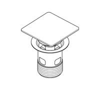 GROHE Bouchon 40565 Inclus. Calice Pour Écoulement Standard. Graphite Dur.