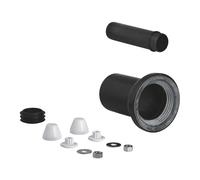 GROHE Garniture de raccordement WC Canne d'entrée/sortie 37311K00 Noir 90 mm pour montage mural