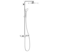 GROHE Colonne de douche 3 jets Euphoria SmartControl System 310 avec mitigeur thermostatique - Chromé - Blanc mat