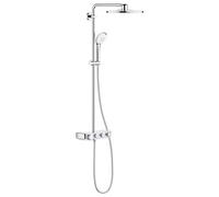 Grohe Euphoria SmartControl System 310 Duo, systÃšme de douche avec mitigeur thermostatique, mural, chromÃ©, Coloris: chrome - 26507000